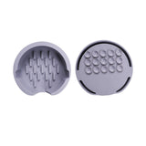 Maxbell Kitchen Sink Sponge Holder Silicone Dish Sponge Tray for Cafe Home Use Gray