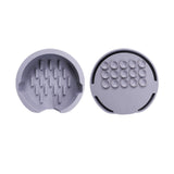 Maxbell Kitchen Sink Sponge Holder Silicone Dish Sponge Tray for Cafe Home Use Gray
