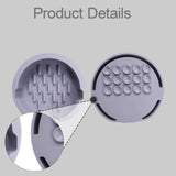 Maxbell Kitchen Sink Sponge Holder Silicone Dish Sponge Tray for Cafe Home Use Gray