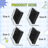 Maxbell 2x Rubber Anti Vibration Pads Air Conditioner Support Feet Mats thick 6.4cm