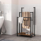 Freestanding Towel Rack Space Saving Towel Stand for Bedroom Hotel Household