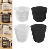 Maxbell Food Cover Rack Space Saving Multi Tier Organizer for BBQ Restaurant Camping white 2 tier