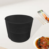 Maxbell Food Cover Rack Space Saving Multi Tier Organizer for BBQ Restaurant Camping black 2 tier