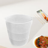 Maxbell Food Cover Rack Space Saving Multi Tier Organizer for BBQ Restaurant Camping white 3 tier