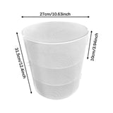 Maxbell Food Cover Rack Space Saving Multi Tier Organizer for BBQ Restaurant Camping white 3 tier