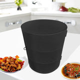 Maxbell Food Cover Rack Space Saving Multi Tier Organizer for BBQ Restaurant Camping black 3 tier