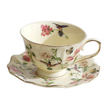 Maxbell Tea Cup and Saucer Set Coffee Mug for Birthday Gift Thanksgiving Day Wedding