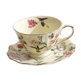 Maxbell Tea Cup and Saucer Set Coffee Mug for Birthday Gift Thanksgiving Day Wedding