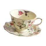 Maxbell Tea Cup and Saucer Set Coffee Mug for Birthday Gift Thanksgiving Day Wedding
