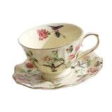 Maxbell Tea Cup and Saucer Set Coffee Mug for Birthday Gift Thanksgiving Day Wedding