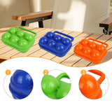 Maxbell 6 Grid Eggs Storage Box Dispenser Eggs Container for Home Backpacking Hiking Blue