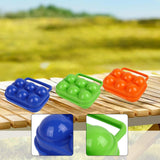 Maxbell 6 Grid Eggs Storage Box Dispenser Eggs Container for Home Backpacking Hiking Blue