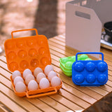 Maxbell 6 Grid Eggs Storage Box Dispenser Eggs Container for Home Backpacking Hiking Blue