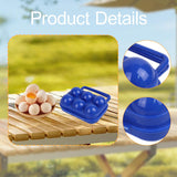 Maxbell 6 Grid Eggs Storage Box Dispenser Eggs Container for Home Backpacking Hiking Blue