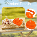 Maxbell 6 Grid Eggs Storage Box Dispenser Eggs Container for Home Backpacking Hiking Orange