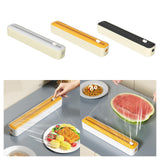 Maxbell Cling Film Wrap Dispenser Multifunctional Adjustable Baking Paper Dispensers Gray