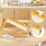 Maxbell Cling Film Wrap Dispenser Multifunctional Adjustable Baking Paper Dispensers Yellow