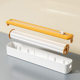 Maxbell Cling Film Wrap Dispenser Multifunctional Adjustable Baking Paper Dispensers Yellow