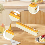 Maxbell Cling Film Wrap Dispenser Multifunctional Adjustable Baking Paper Dispensers Yellow