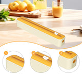 Maxbell Cling Film Wrap Dispenser Multifunctional Adjustable Baking Paper Dispensers Yellow