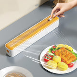 Maxbell Cling Film Wrap Dispenser Multifunctional Adjustable Baking Paper Dispensers Yellow