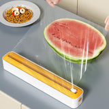 Maxbell Cling Film Wrap Dispenser Multifunctional Adjustable Baking Paper Dispensers Yellow