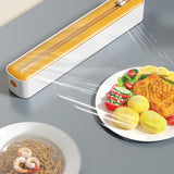 Maxbell Cling Film Wrap Dispenser Multifunctional Adjustable Baking Paper Dispensers Yellow