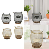 Maxbell Coffee Pod Holder Metal Coffee Pod Storage Basket for Office Countertop Room 14.5cmx15.5cm Blue Black