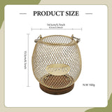 Maxbell Coffee Pod Holder Metal Coffee Pod Storage Basket for Office Countertop Room 14.5cmx15.5cm Blue Gold