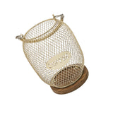 Maxbell Coffee Pod Holder Metal Coffee Pod Storage Basket for Office Countertop Room 13cmx17cm Blue Gold