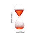 Maxbell Bubble Singing Hourglass Timer Decorative Handmade Office Bubble Glass Timer Red