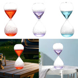 Maxbell Bubble Singing Hourglass Timer Decorative Handmade Office Bubble Glass Timer Red