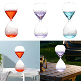 Maxbell Bubble Singing Hourglass Timer Decorative Handmade Office Bubble Glass Timer Red