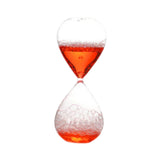 Maxbell Bubble Singing Hourglass Timer Decorative Handmade Office Bubble Glass Timer Red
