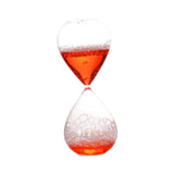 Maxbell Bubble Singing Hourglass Timer Decorative Handmade Office Bubble Glass Timer Red