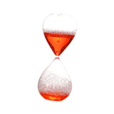 Maxbell Bubble Singing Hourglass Timer Decorative Handmade Office Bubble Glass Timer Red