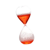 Maxbell Bubble Singing Hourglass Timer Decorative Handmade Office Bubble Glass Timer Red