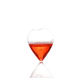 Maxbell Bubble Singing Hourglass Timer Decorative Handmade Office Bubble Glass Timer Red