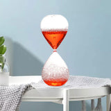 Maxbell Bubble Singing Hourglass Timer Decorative Handmade Office Bubble Glass Timer Red