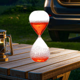 Maxbell Bubble Singing Hourglass Timer Decorative Handmade Office Bubble Glass Timer Red