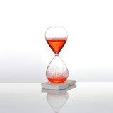 Maxbell Bubble Singing Hourglass Timer Decorative Handmade Office Bubble Glass Timer Red