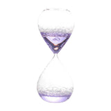 Maxbell Bubble Singing Hourglass Timer Decorative Handmade Office Bubble Glass Timer Violet
