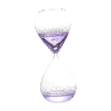 Maxbell Bubble Singing Hourglass Timer Decorative Handmade Office Bubble Glass Timer Violet