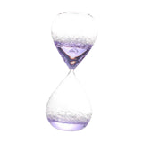 Maxbell Bubble Singing Hourglass Timer Decorative Handmade Office Bubble Glass Timer Violet