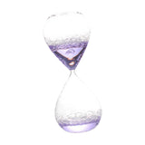 Maxbell Bubble Singing Hourglass Timer Decorative Handmade Office Bubble Glass Timer Violet