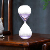 Maxbell Bubble Singing Hourglass Timer Decorative Handmade Office Bubble Glass Timer Violet