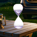Maxbell Bubble Singing Hourglass Timer Decorative Handmade Office Bubble Glass Timer Violet