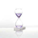 Maxbell Bubble Singing Hourglass Timer Decorative Handmade Office Bubble Glass Timer Violet