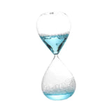 Maxbell Bubble Singing Hourglass Timer Decorative Handmade Office Bubble Glass Timer Blue