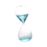 Maxbell Bubble Singing Hourglass Timer Decorative Handmade Office Bubble Glass Timer Blue